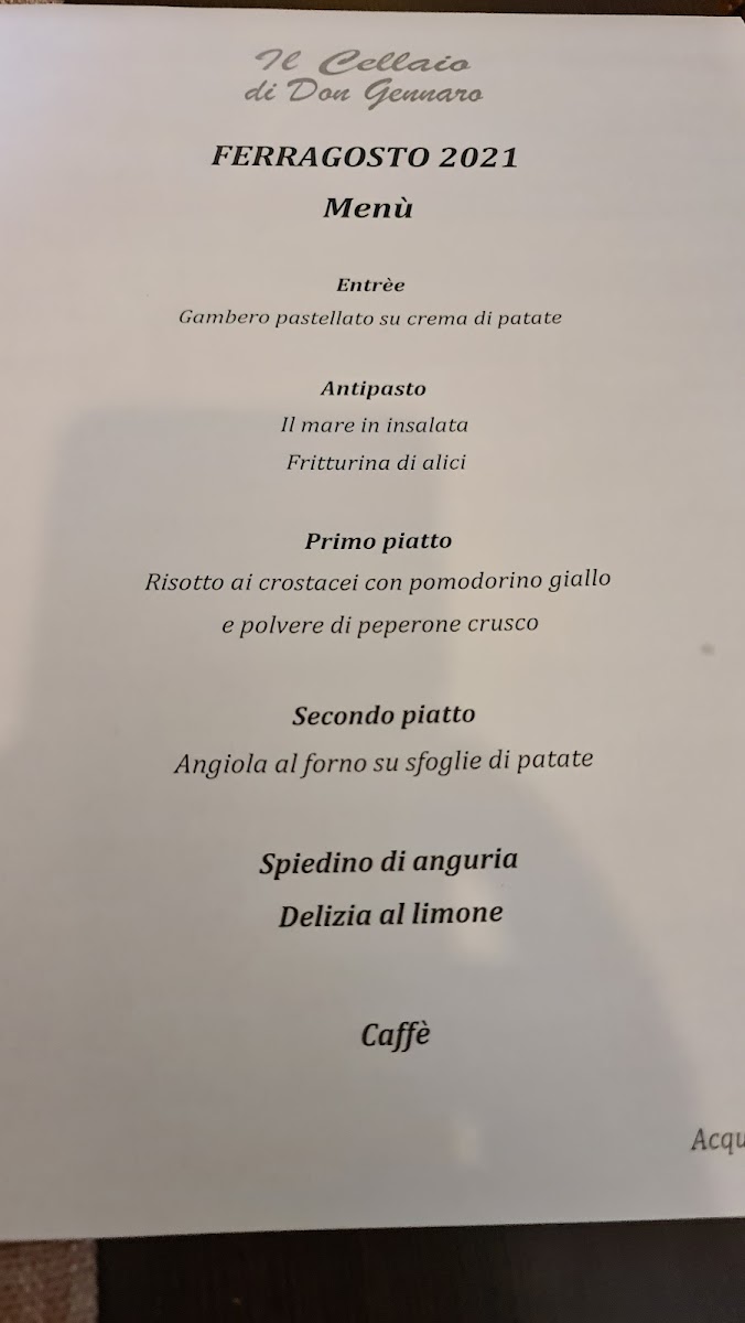 Menu Il Cellaio Di Don Gennaro-1